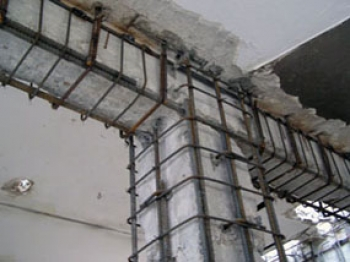 Recuperação e reforço estrutural em concreto armado de viga e pilar